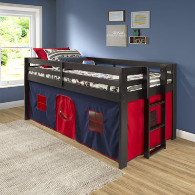 Abigail twin loft bed with tent best sale